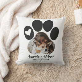 Cojín Decorativo Coussin personnalisé, chien deux photos