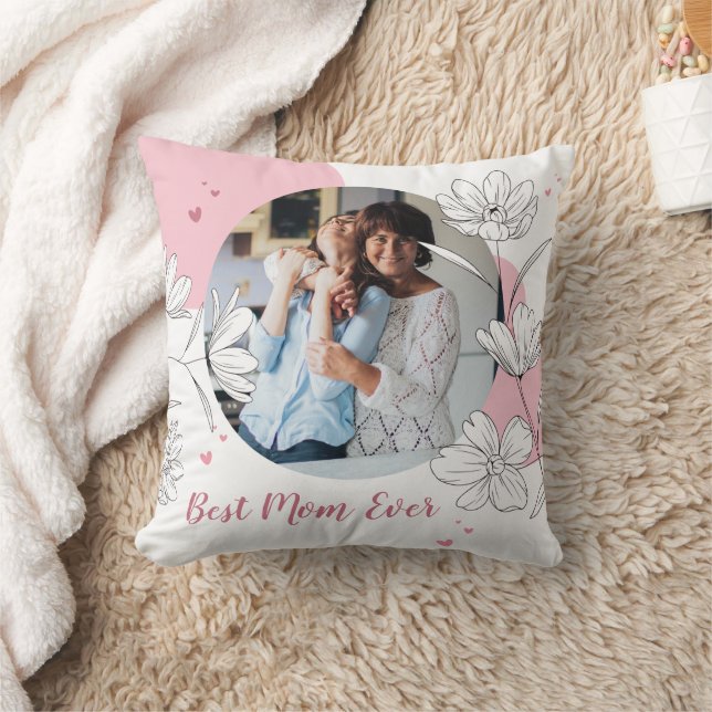 Cojín Decorativo Coussin personnalisé pour maman, une photo (Manta)