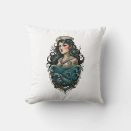 Cojín Decorativo coussin pin up pirate femme
