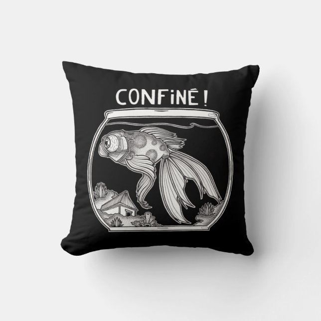 Cojín Decorativo Coussin poisson rouge Confiné (Anverso)