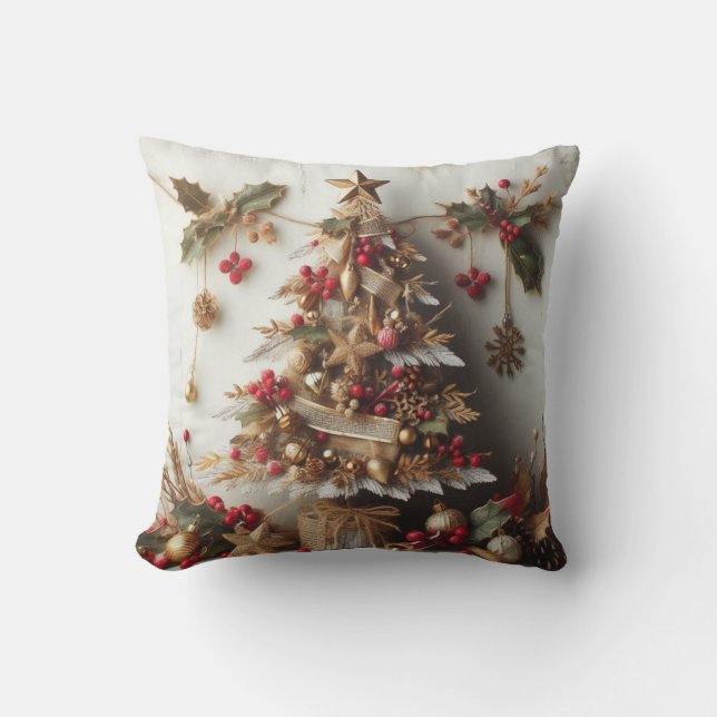 Cojín Decorativo Coussin Rectangle Merry Christmas for all (Anverso)