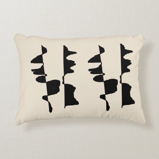 Cojín Decorativo Coussin Rectangulaire - Abstrait Dual Face (Anverso)