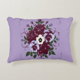 Cojín Decorativo Coussin rectangulaire - Bouquet de Violettes