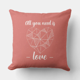 Cojín Decorativo Coussin Romantique Personnalisé Saint-Valentin