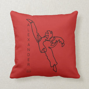 Cojín Decorativo Coussin rouge TAEKWONDO DWICHAGI back kick