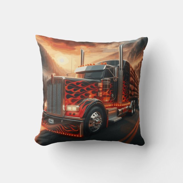 Cojín Decorativo Coussin route 66 du camionneur (Anverso)