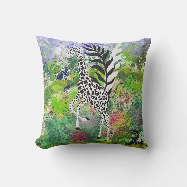 Cojín Decorativo Coussin Wildlife Friendship - Giraffe  (Anverso)