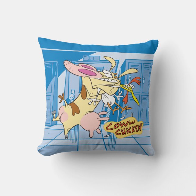 Cojín Decorativo Cow and Chicken Hug Graphic (Anverso)