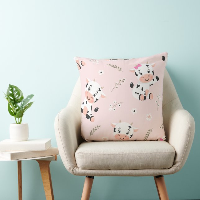 Cojín decorativo Cow Power 20x20 (Silla)