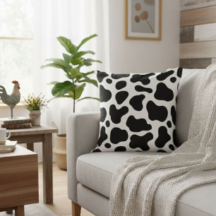 Cojín Decorativo Cow print pillow, rustic pillow, square-shaped 