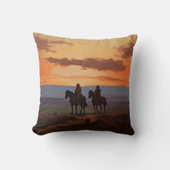 Cojín Decorativo Cowboy Kissen, Western Kissen, Wild-West Dekokisse (Anverso)