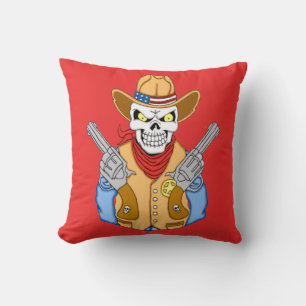 Cojín Decorativo Cowboy Skull Occidental