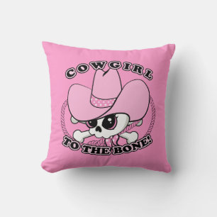 Cojín Decorativo Cowgirl Skull