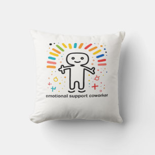 Cojín Decorativo Coworker Viral de Ayuda Emocional