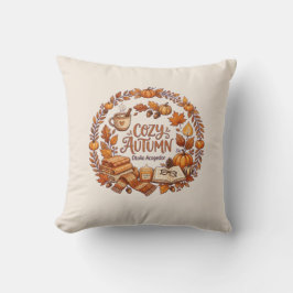 Cojín Decorativo Cozy Autumn Wreath / Otoño Acogedor