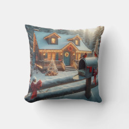 Cojín Decorativo Cozy Christmas Cabin Winter Wonderland