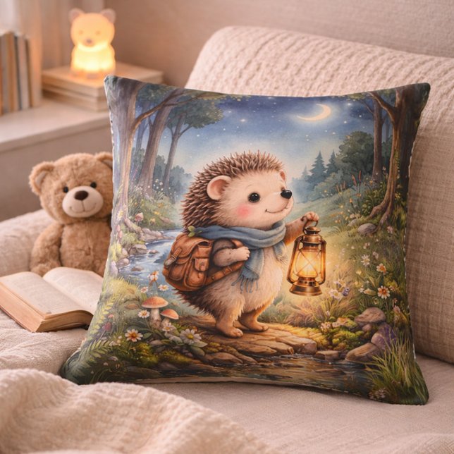 Cojín Decorativo Cozy Hedgehog Lantern Kids Room & Nursery (Subido por el creador)