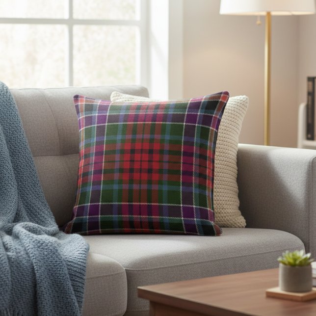 Cojín Decorativo Cozy Highland Plaid - Rustic Red & Green Tartan (Subido por el creador)