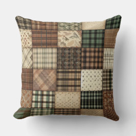 Cojín Decorativo Cozy Plaid Patchwork