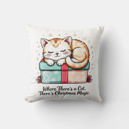 Cojín Decorativo Cozy Sleeping Kitten - Winter Home Decor