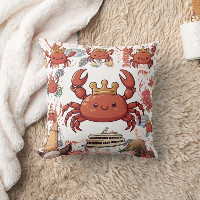 Cojín Decorativo Crabs Traveling Print (Manta)
