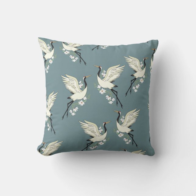 Cojín Decorativo Crane de baile (Anverso)