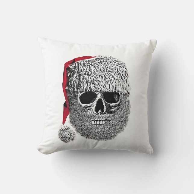 Cojín Decorativo Cráneo de Santa (Anverso)