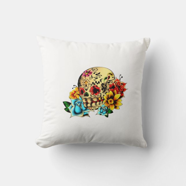 Cojín Decorativo Cráneo del azúcar (Anverso)