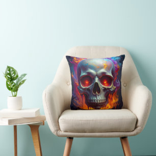 Cojín Decorativo Cráneo Fundido