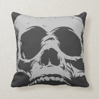 Cojín Decorativo Cráneo gris
