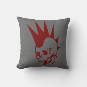 Cojín Decorativo Cráneo Punk personalizable