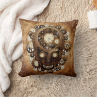 Cráneo vintage de cobre Steampunk