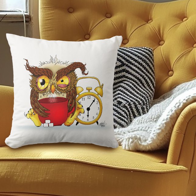 Cojín Decorativo Cranky Owl (Subido por el creador)