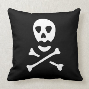 Cojín Decorativo Cránulos y huesos cruzados 1