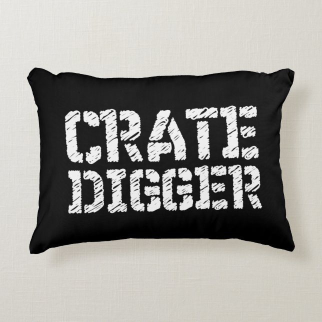 Cojín Decorativo Crate Digger (Anverso)