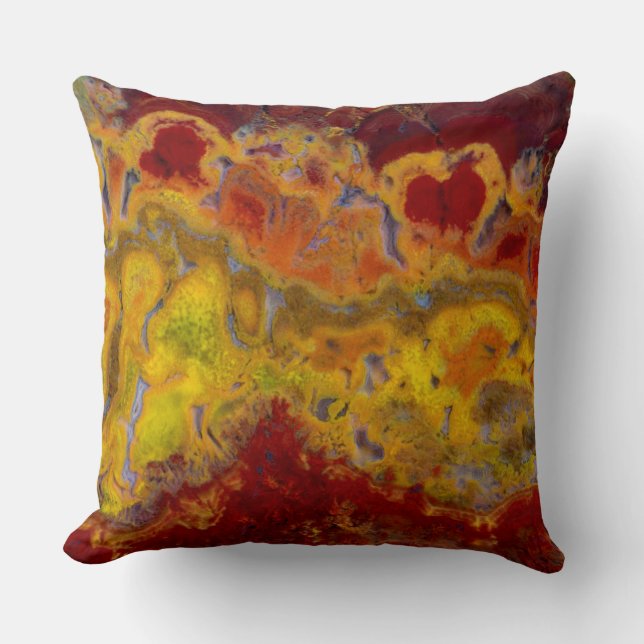 Cojín Decorativo Crayola Jasper rojo y amarillo (Anverso)
