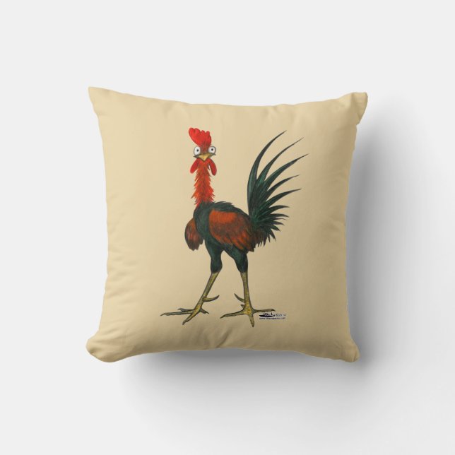 Cojín Decorativo Crazy Rooster (Anverso)