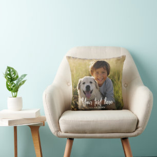 Cojín Decorativo Crea tu propia foto con texto