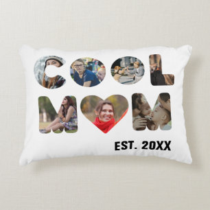 Cojín Decorativo Crea tu propia foto de Guay mamá de 7 letras para