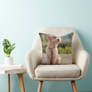 Cojín Decorativo Crea tu propia foto de mascota personalizada