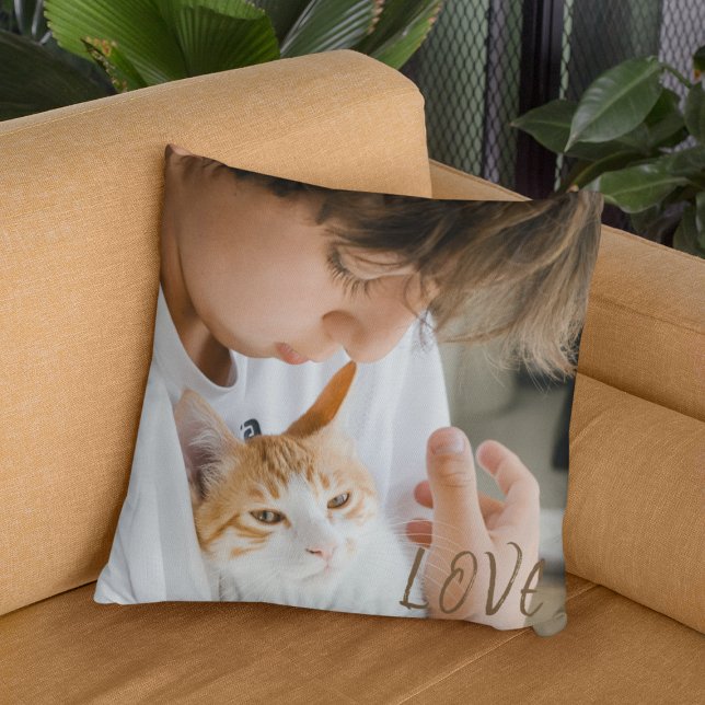 Cojín Decorativo Crea tu propia foto de Perro Cute (Subido por el creador)
