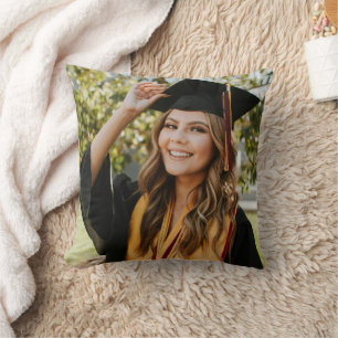 Cojín Decorativo Crea tu propia foto personalizada de graduado 2