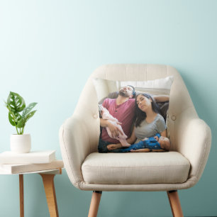 Cojín Decorativo Crea tu propia foto personalizada Pic DIY Familia