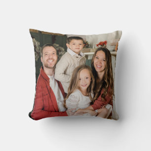 Cojín Decorativo Crea tu propia imagen personalizada de dos fotos d