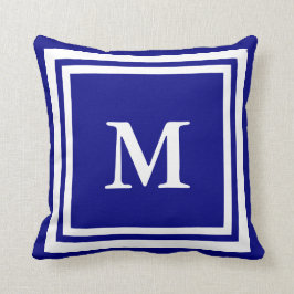 Cojín Decorativo Crea tu propia Marina Monográfica Azul y Blanca