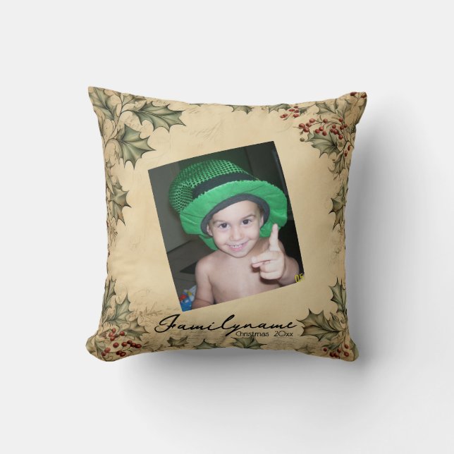 Cojín Decorativo Crea tu propia Wreath rústica (Anverso)