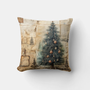 Cojín Decorativo Crea tu propio árbol de navidad decorado con vinta