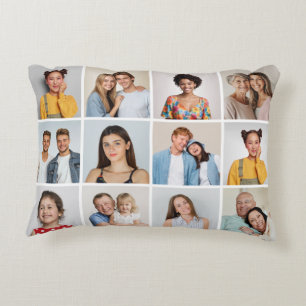 Cojín Decorativo Crea tu propio collage de 12 fotos