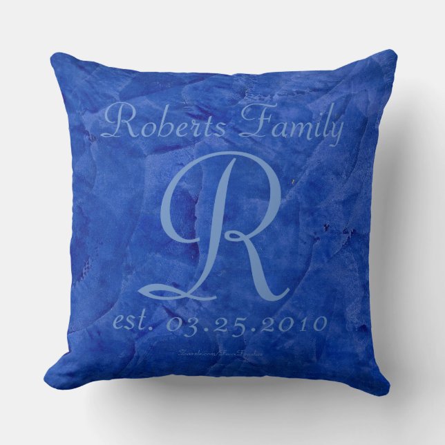 Cojín Decorativo Crea tu propio decorativo azul 20 x 20 (Anverso)
