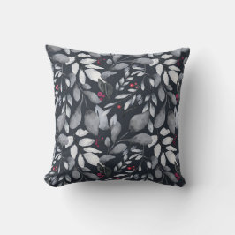 Cojín Decorativo Crea tu propio elegante tono negro rojo Holly